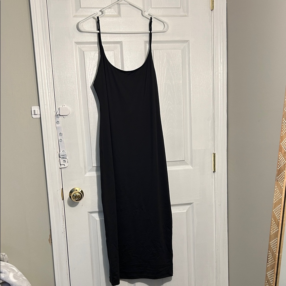 Forever 21 Black Maxi Slip Dress